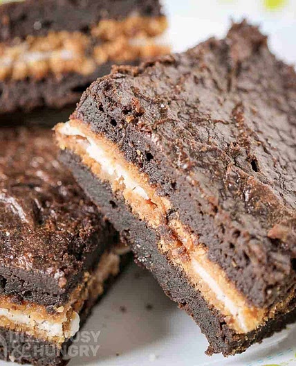 Oreo Pumpkin Brownies