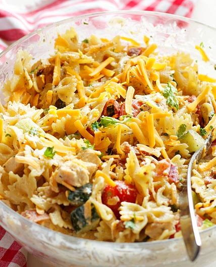 Chicken Bacon Ranch Pasta Salad