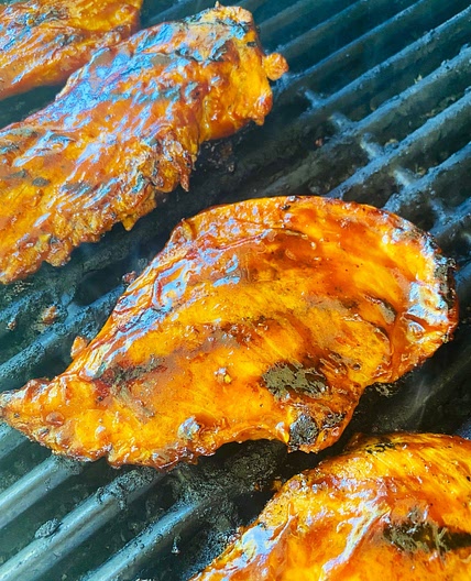 Sriracha BBQ Grilled Chicken