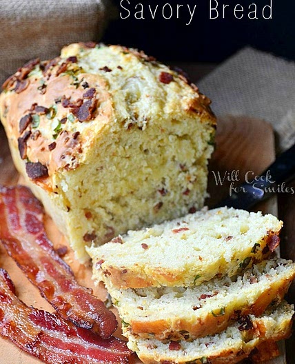 Bacon & Cheese Savory Bread
