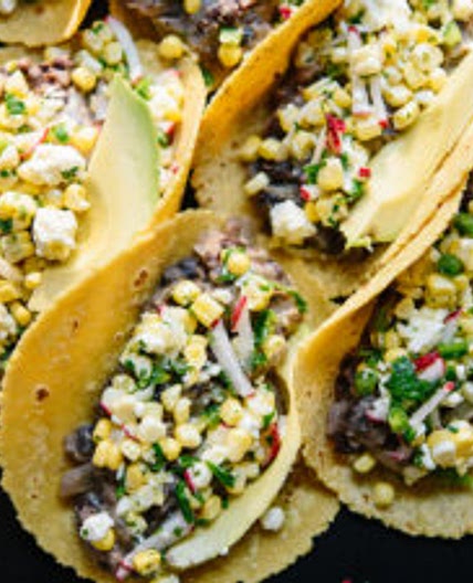Sweet Corn and Black Bean Tacos