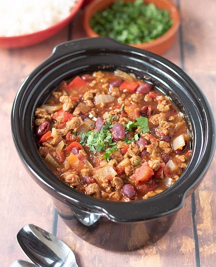 📋 Slow Cooker Vegetarian Chilli