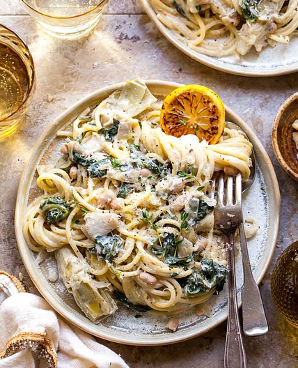 Spinach Artichoke Pasta