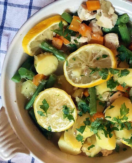 Chicken and lemon casserole