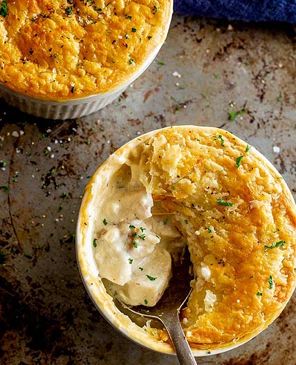 Easy Creamy Fish Pot Pie