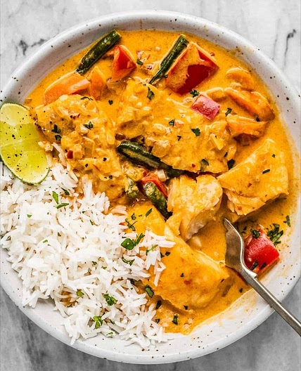 Thai Red Curry (Basa Fish🐟)