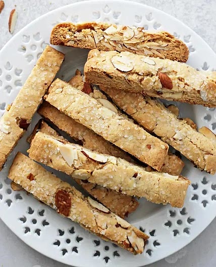 Vanilla Almond Vegan Biscotti