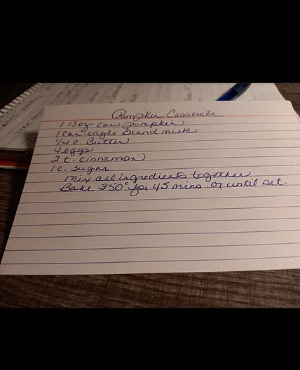 Pumpkin Casserole