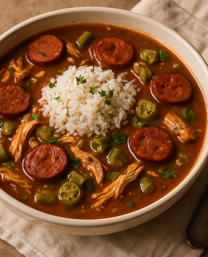 Chicken and Andouille Smoked Sausage Gumbo