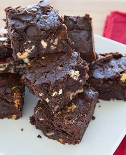 Gluten Free Cocoa Brownies adapted from Alice Medrich's Brownie recipe