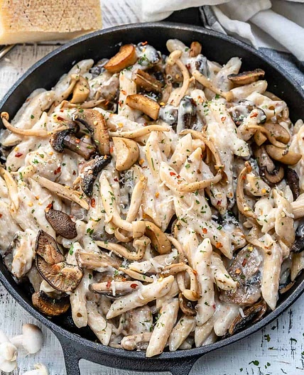 Creamy Wild Mushroom Pasta