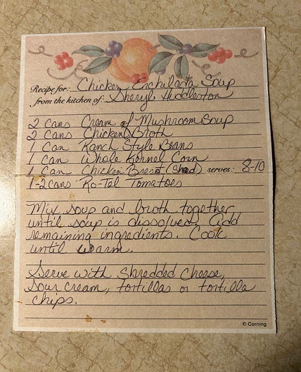 Chicken Enchilada soup