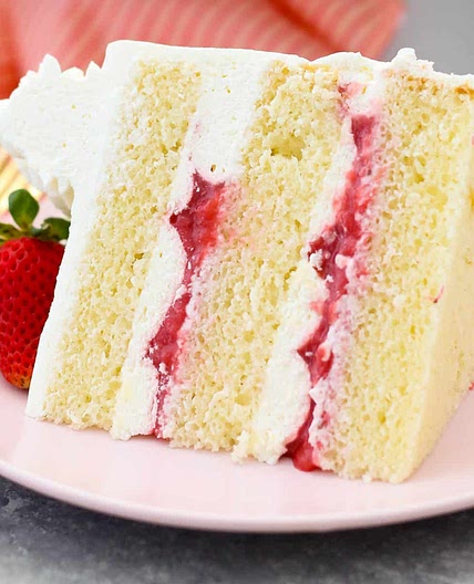 Strawberry Mascarpone Cake