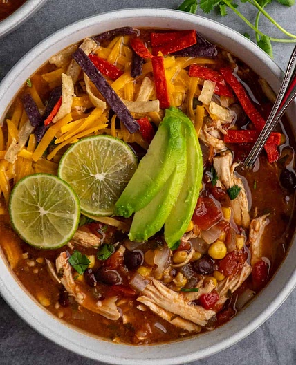 Crock Pot Chicken Tortilla Soup