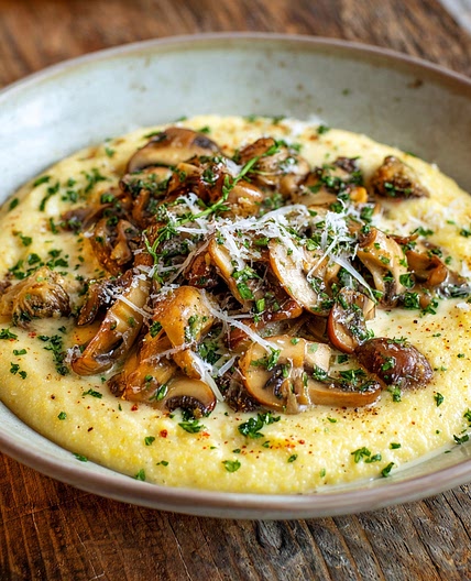 Creamy Mushroom Polenta