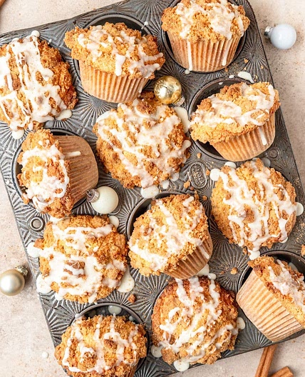 Brown Butter Eggnog Muffins