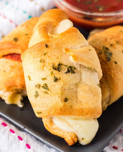 Crescent Roll Pepperoni Pizza Roll-Ups