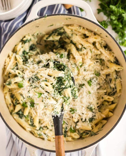 Pasta Florentine (Vegetarian)