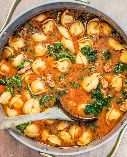Sausage Tortellini Soup (Ready in 35 Minutes!)