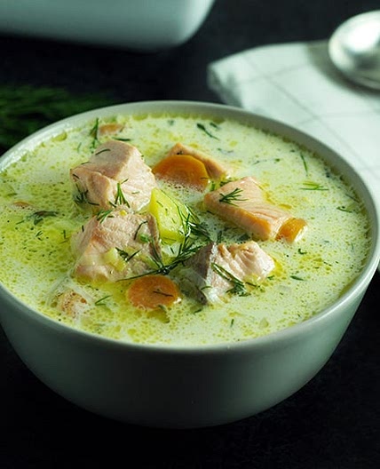 Finnish Salmon Soup - Lohikeitto