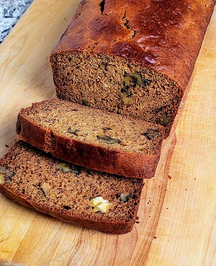 Banana Walnut Bread with Olive Oil and Honey