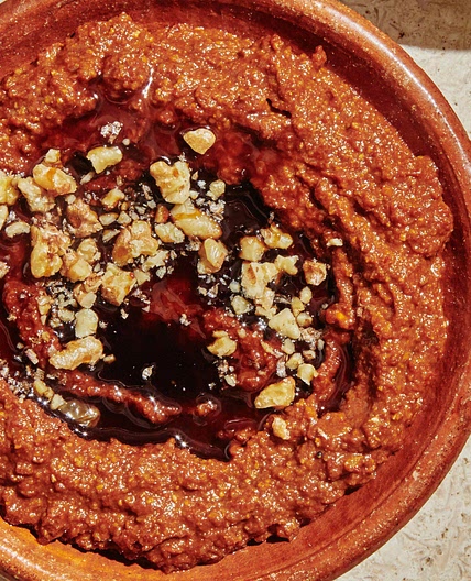 Muhammara (Red Pepper–Walnut Dip)