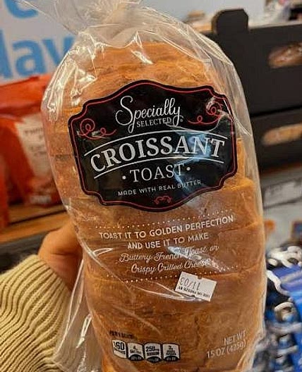 Aldi Croissant Bread French toast