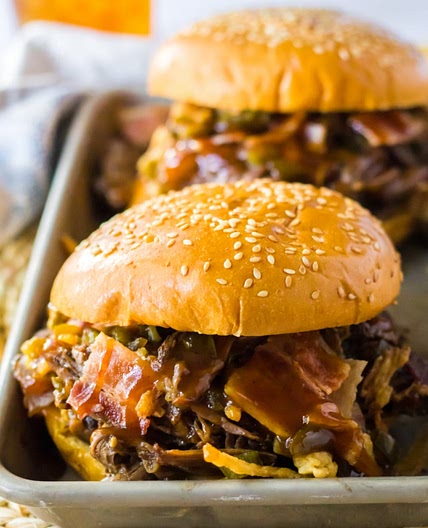 Slow Cooker Cowboy Sandwiches