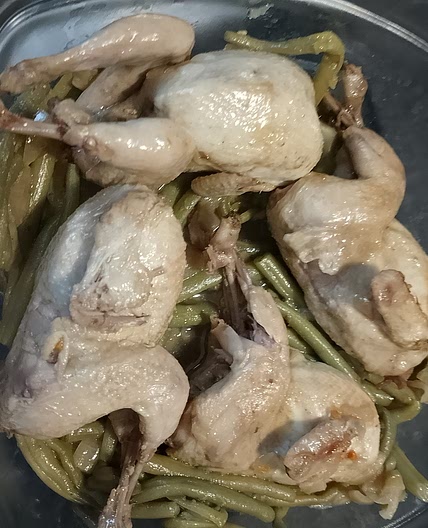 Cailles au Cookeo