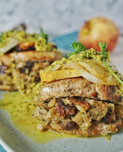 Instant Pot Stuffed Pork Chops