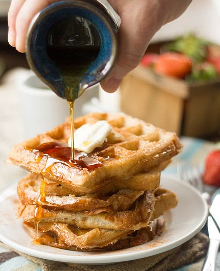 Vegan French Toast Waffles