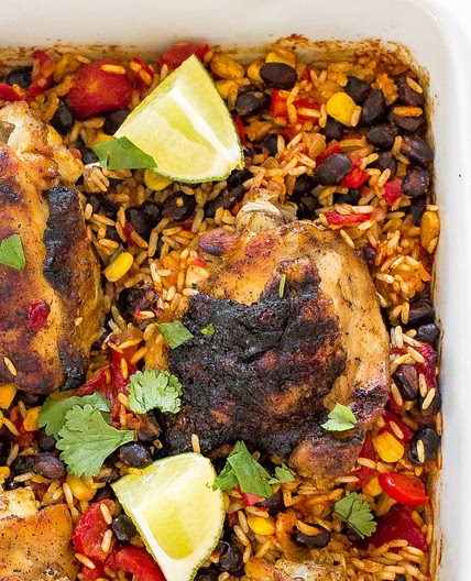 Mexican Chicken Rice Bake
