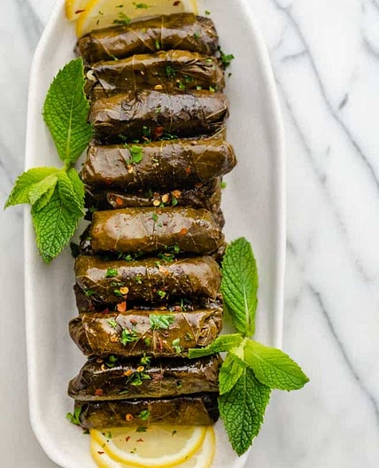 Lebanese Stuffed Grape Leaves (Warak Enab)