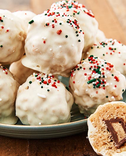Rice Krispie Snowballs