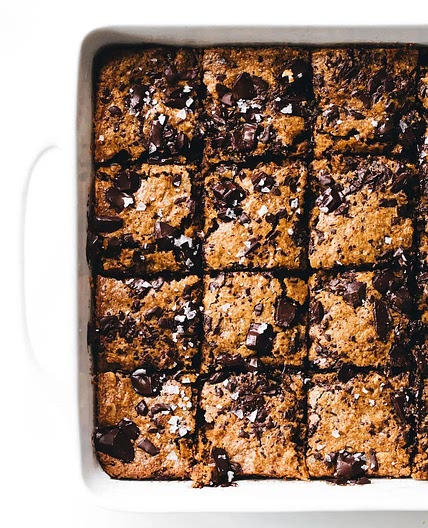 Chocolate Chunk Zucchini Blondies