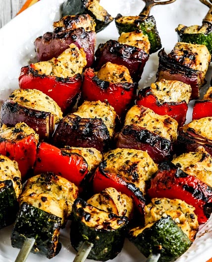 Grilled Chicken Kabobs with Vegetables
