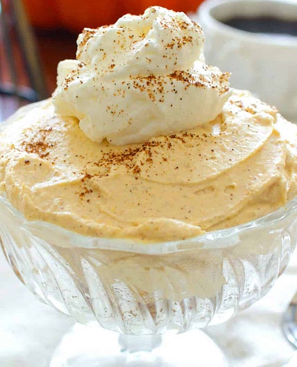 No-Bake Pumpkin Cheesecake For One