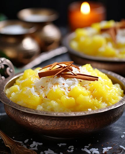 Coconut and Saffron Rice Pudding
