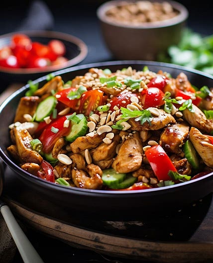Kung Pao Chicken Salad