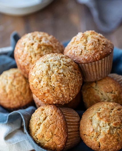 Maple Brown Sugar Oatmeal Muffins