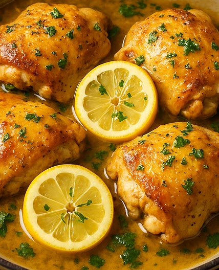 LEMON BUTTER CHICKEN THIGHS