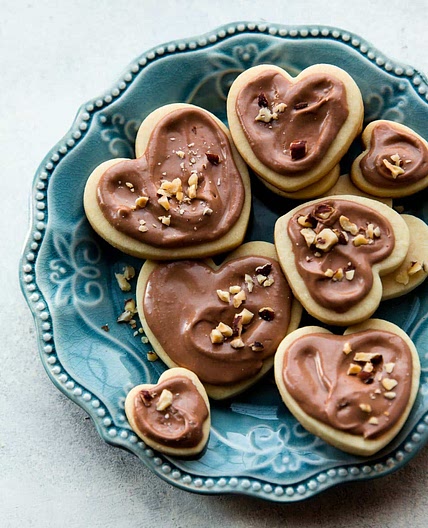 Soft Cream Cheese Cookies with Nutella Glaze