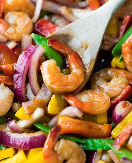 Sweet Chili Shrimp Stir Fry (30 min!)