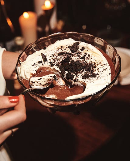 A Bowl of Salted Chocolate Pudding