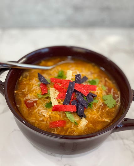 Slow Cooker Chicken Tortilla Soup