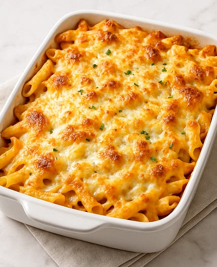 Three-Cheese Pasta Bake