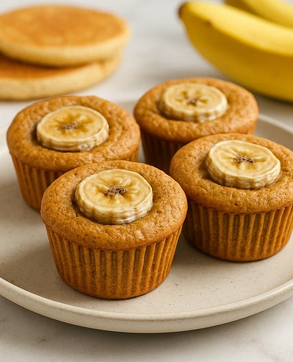 Banana Pancake Protein Muffins