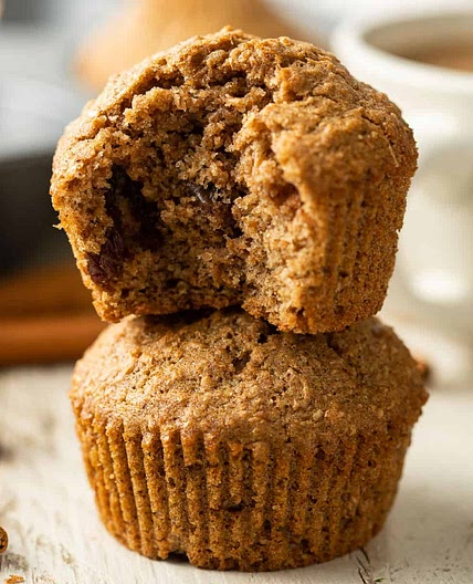 Cinnamon & Spice Vegan Bran Muffins
