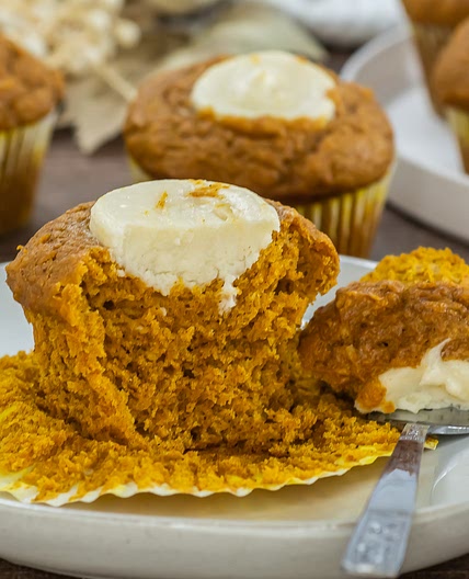 Pumpkin Cream Cheese Muffins