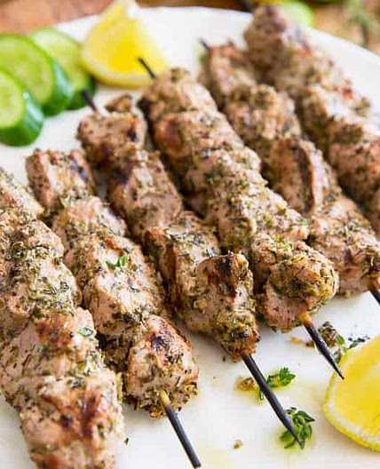 Authentic Greek Pork Souvlaki